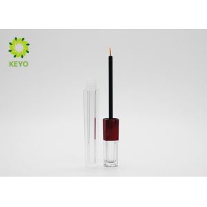 Square Crystal Empty Eyeliner Tubes , Clear Plastic Mascara Empty Container