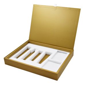 Customized Paperboard Luxury Makeup Kit Gift Box Glossy Surface
