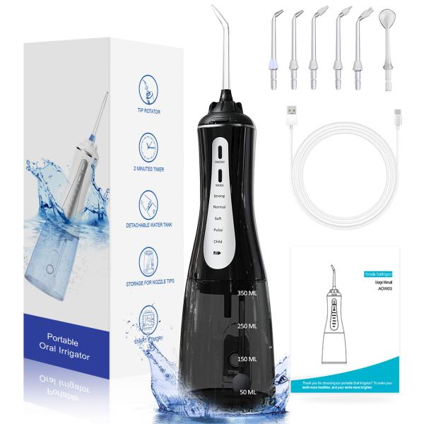 Quality IPX7 Oral Irrigator Cordless Water Flosser High Pressure 5 Modes for sale