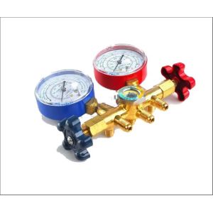 Buy cheap AC Double Digital Manifold Gauge R134A R410A New Condition Valve With Sight Glass from wholesalers