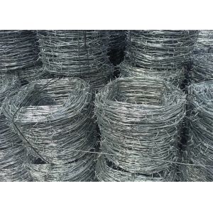 Aluminum Alloy PVC Coated Barbed Wire Galvanized Steel With Different Twist