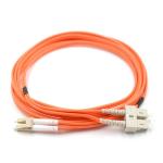 Buy cheap 1M 3M 5M 10M Duplex Fiber Jumper Multi Mode Patch Cord LC To SC Upc from wholesalers