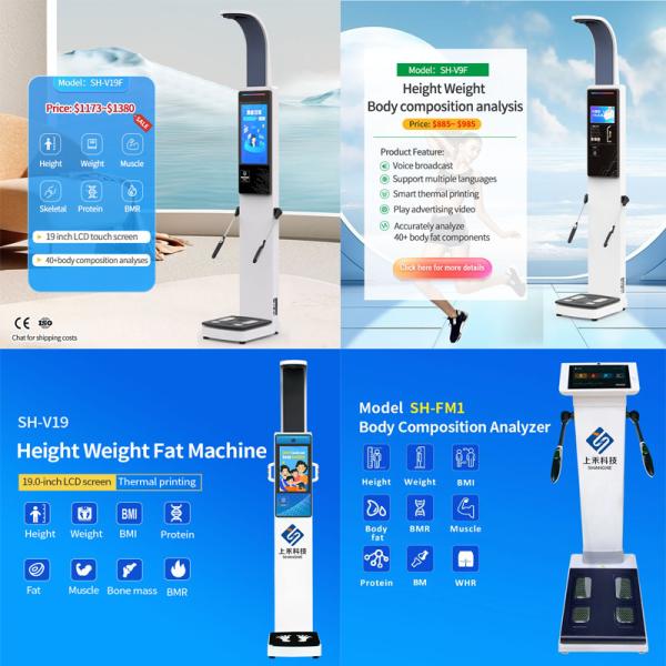 Physician Weight and Height Scale Body Composition Analysis Machine Body Composition Analyzer for Gym