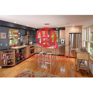 Buy cheap Modern Elegant Solid Wood Kitchen Cabinet with Excellent Design and Quality from wholesalers