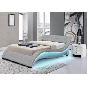 Buy cheap Harmin Queen Platform LED Upholstered Bed ROSH BSCI Certification from wholesalers
