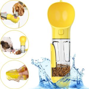 Buy cheap Multifunctional 2 In 1 Dog Portable Puppy Water Bottle With Food Box Shovel Garbage Bags from wholesalers