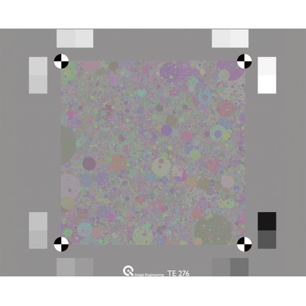 Reflective Dead Leaves Target Colored Camera Lens Test Chart 18% Transmission