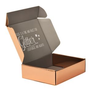 Buy cheap Custom Paper Rose Gold Metalized Boxes Packaging Metallic Mailer Box from wholesalers