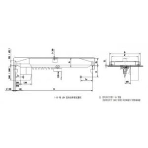 Buy cheap Light duty electric Single girder overhead crane travelling with 10 T load capacity 12 m span from wholesalers