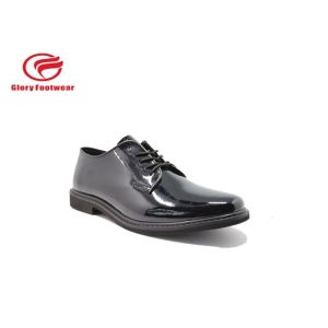 Buy cheap Shineable Breathable Police Leather Shoes With Action Leather / Microfiber Upper from wholesalers