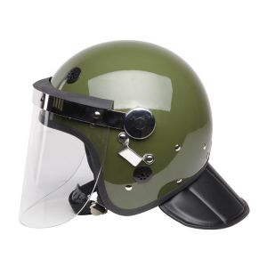 Buy cheap Olive Green Anti Riot Helmet with Gas Mask Hook for South America Police & Army FBK from wholesalers