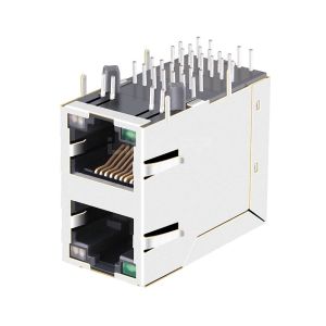 Buy cheap LPJG17102A96NL 100/1000 Base-T 2x1 Port Magjack RJ45 Connector With Green/Yellow&Green LED from wholesalers