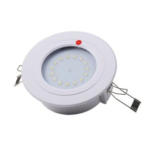 Buy cheap 3W Round LED Emergency Downlight With 3 Years Warranty Battery Rechargeable Light from wholesalers