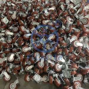 Buy cheap Flat Tread  200mm Silent Wheel 300kg Swivel PU Castor from wholesalers