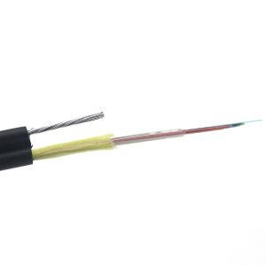 China GYXTC8S 12 Cores Figure 8 Fiber Optic Cable with G652D FTTH Drop and Single PE Jacket on sale