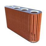 Buy cheap 4 Compartments Outdoor Recycling Bins With 316 Stainless Steel Solid Timber Material from wholesalers