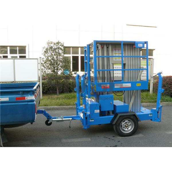 Buy cheap 8m Platform Height tow electric aluminum vertical platform lift single mast aerial work platform trailer aerial platform from wholesalers