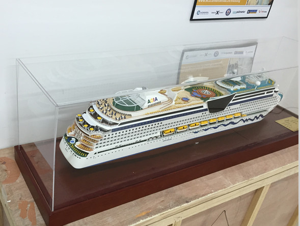 Buy cheap Aida Cruises Cruise Ship Models Composite Paint ship model from wholesalers