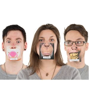 Buy cheap Paper Funny Face Mat Desktop Tea Cup Coaster With Customized Design from wholesalers