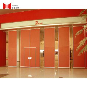 Buy cheap 65mm Red Wooden Partition Wall Acoustic Soundproof For Conference Room from wholesalers
