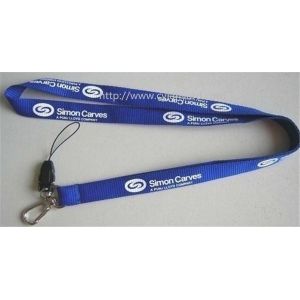 Buy cheap Promotional neck ribbon lanyards, cheap simple printed strap ribbon, from wholesalers