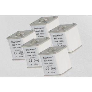 White High Power Solar Dc Fuse MEV Series 500volt Rated Voltage