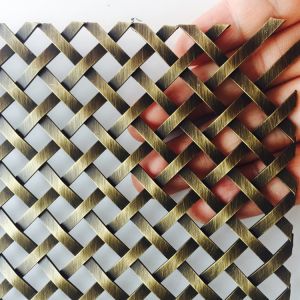 Buy cheap Stainless Steel Anodized Woven Wire Mesh For Architectural Panels For Cabinet from wholesalers
