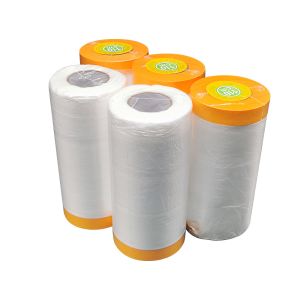 Buy cheap General Purpose Use Waterproof Pre Taped Masking Transparent Film from wholesalers