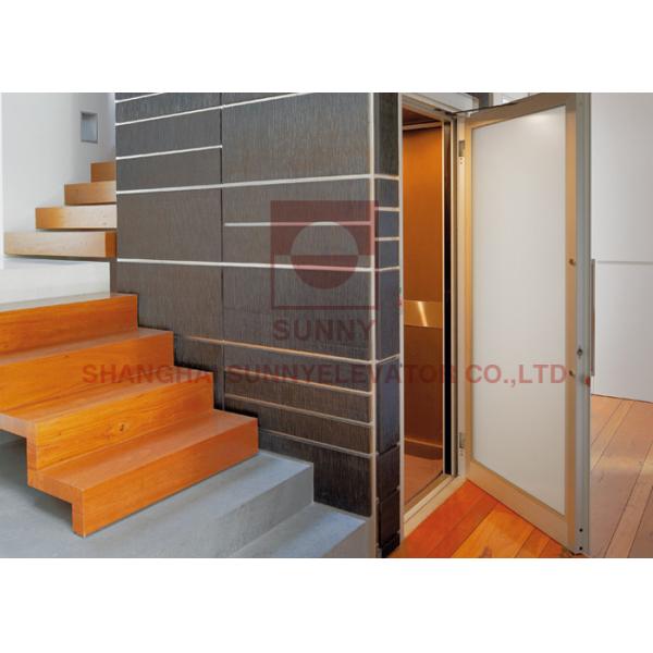 Quality Steel Belt Small Pit Luxury Villa Elevator Custom With Aluminum Alloy for sale