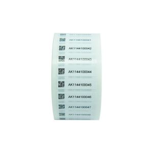 Buy cheap Custom QR Code PVC Permanent Adhesive Seal Label Stickers With Logo And Shape Customization from wholesalers