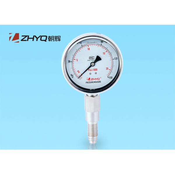 Quality Thread Connection Diaphragm Pressure Gauge Mechanical Design For Homogenizer for sale