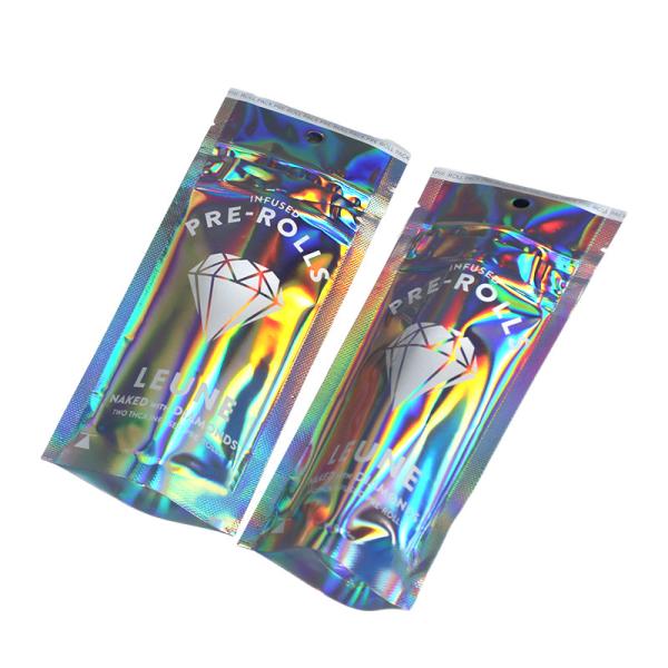 Buy cheap Zipper Top 7g Holographic Stand Up Pouch Heat Seal Closure from wholesalers