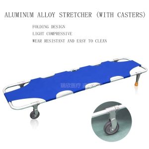 Buy cheap First Aid OEM Foldable Stretcher With Wheels And Restraint Straps from wholesalers