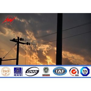Buy cheap Bitumen Transmission Line 69kv Galvanized Steel Pole from wholesalers