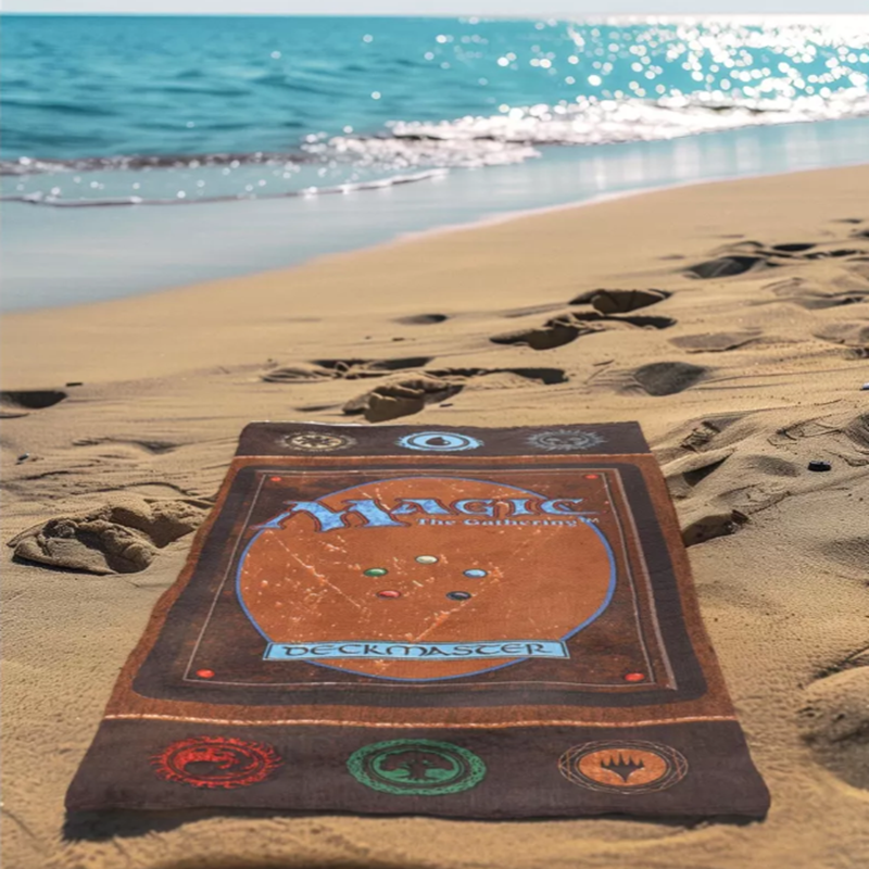 Buy cheap Magic The Gathering MTG Beach Towel with Official Back Of Card Game Design in Premium Microfiber Terry and Quick-Dry Technology from wholesalers