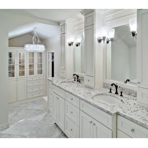 Buy cheap White Ice Granite Slab Countertop Brazil Imported Modern Kitchen Granite from wholesalers