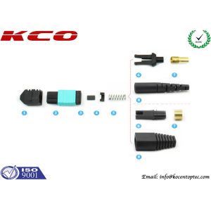 Buy cheap 8 12 24 Core MPO MTP Fiber Optic Connector Housing With Ferrule For Patch Cord Production from wholesalers