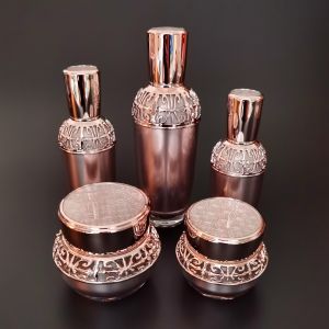 Buy cheap Pink PMMA Acrylic Refillable Pump Bottle With Smooth Cap 100ml from wholesalers