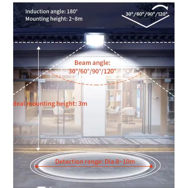 Adjustable Angle Outdoor LED Flood Lights 150W 100W Floodlight Bulb For Driveways