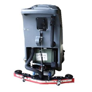 Walk Behind Floor Scrubber with 3 Hours Runtime PLC Control and Disc Type+Drum