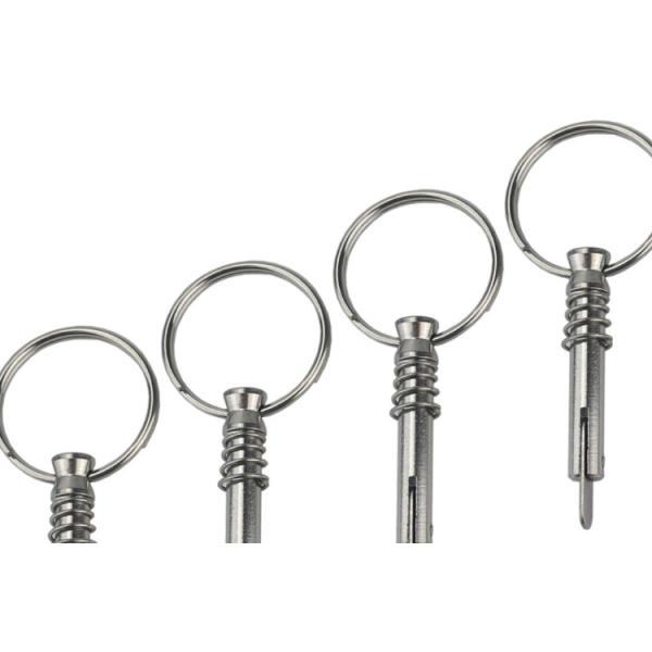 Buy cheap 3/8 7/16 1/2 Brass plating quick release pins SUS 304 SUS 316 A2 A4-80 L-Handle Quick-Release Pins from wholesalers