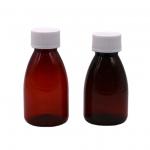Buy cheap Customized Colors 100ml PET Amber Plastic Oral Liquid Drug-Grade Bottle with Safety Cap from wholesalers