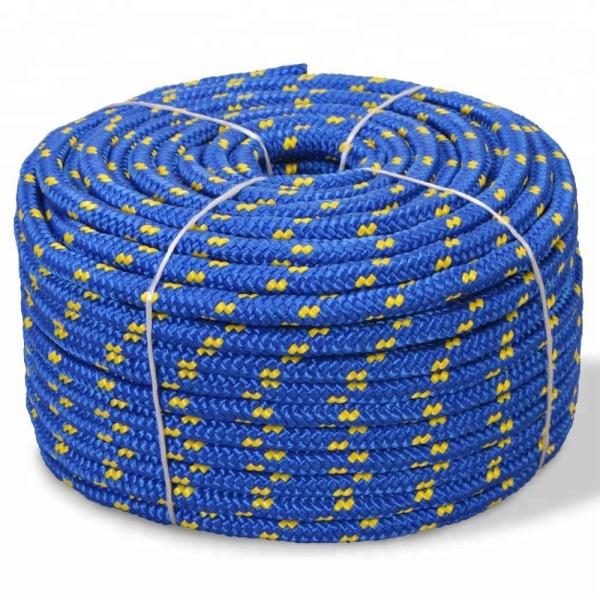 High Breaking Strength Polyester Braided Parasailing Rope Customized and