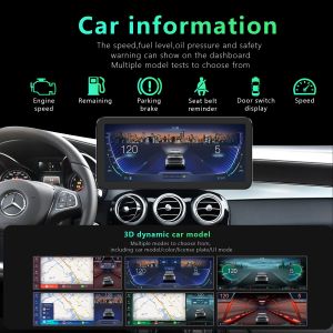 12.3'' Qualcomm Snapdragon 680 Android 13 Auto Radio For Mercedes Benz NTG 4.0/
