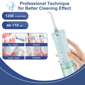 5 Modes 200ML Rechargeable Portable Oral Irrigator Travel Cordless Dental