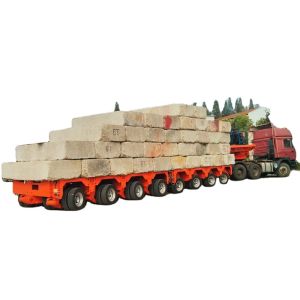 Buy cheap Over Heavy Duty Steel Multi Hydraulic Gooseneck Steering Axis Modular Lowbed Trailer from wholesalers