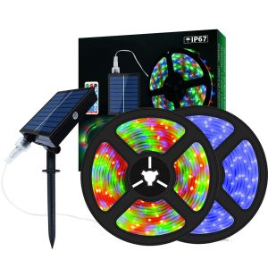 Buy cheap CCT 2700K-6500K Solar Strip Lights For Garden RGB Weatherproof product