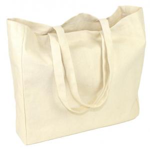 Buy cheap Natural Canvas Tote Bags Large Capacity For Shopping / Promotion / Packing product