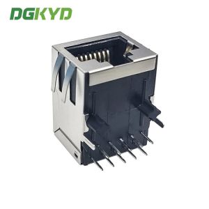 Buy cheap DGKYD111Q068HWA1D Gigabit Lightless Single Port Pcb Connector In-Line Network Socket Modular Jack RJ45 from wholesalers