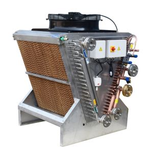 Buy cheap Adiabatic Hybrid Dry Cooler Chiller Adiabatic Cooling Pad Systems from wholesalers